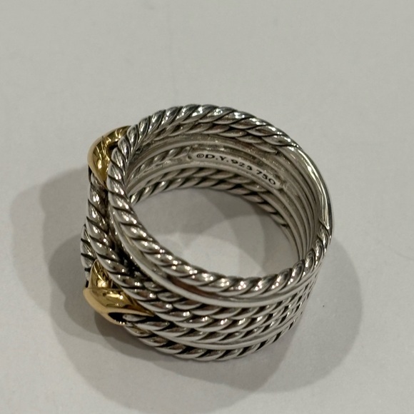 David Yurman Double X Crossover Ring - Picture 3 of 5